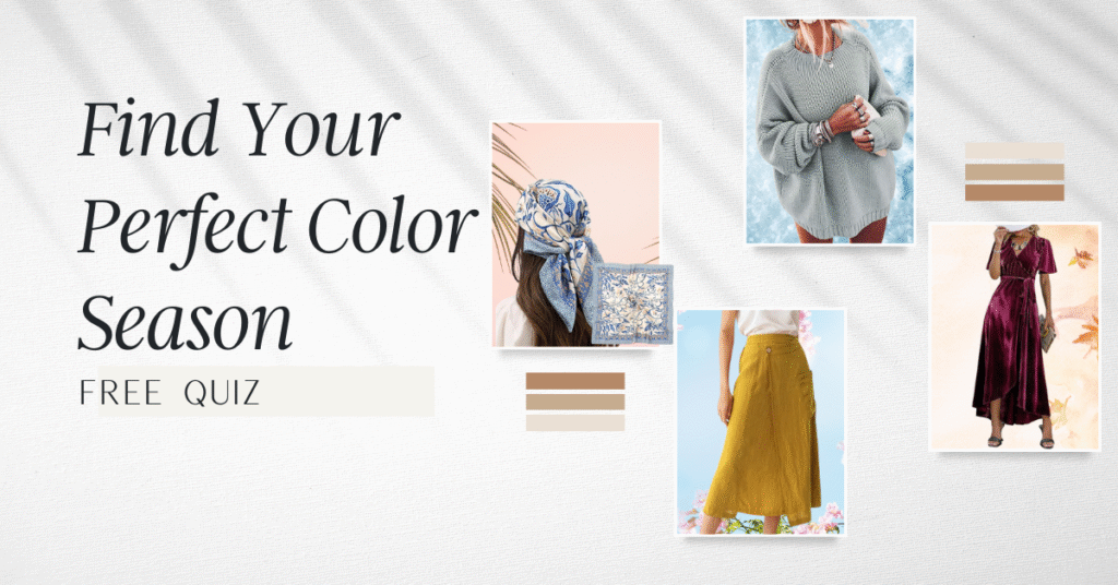 Color Season palette collage – Winter, Spring, Summer, Autumn colors for outfit inspiration